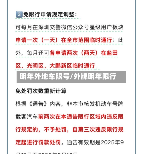 明年外地车限号/外牌明年限行-第2张图片