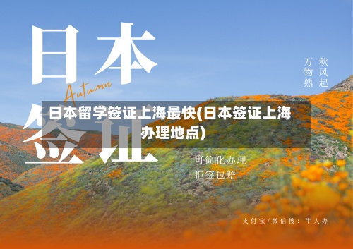 日本留学签证上海最快(日本签证上海办理地点)-第3张图片