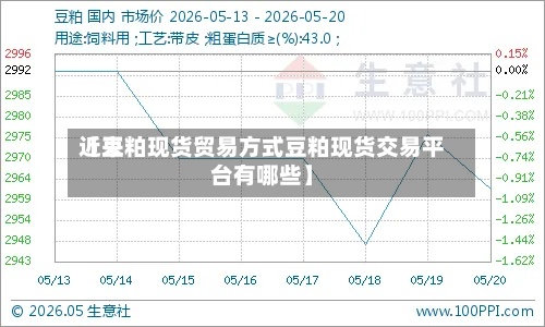 近来【豆粕现货贸易方式豆粕现货交易平台有哪些】
