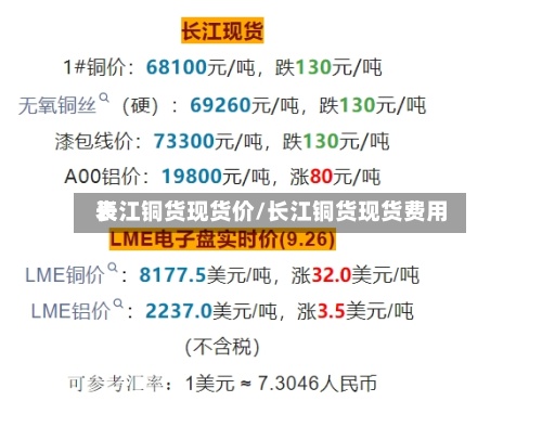 长江铜货现货价/长江铜货现货费用表-第2张图片