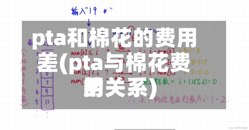 pta和棉花的费用
差(pta与棉花费用
的关系)-第3张图片