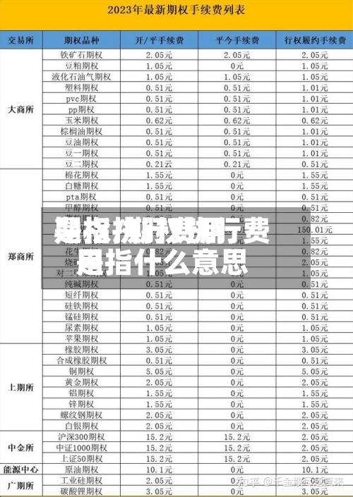 期权执行费用是指/期权执行费用是指什么意思