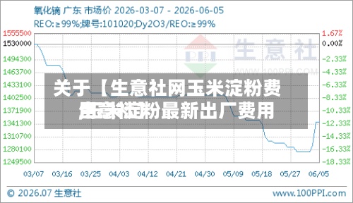 关于【生意社网玉米淀粉费用,玉米淀粉最新出厂费用生意社】