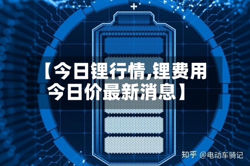 【今日锂行情,锂费用今日价最新消息】-第2张图片