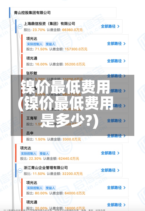 镍价最低费用(镍价最低费用是多少?)