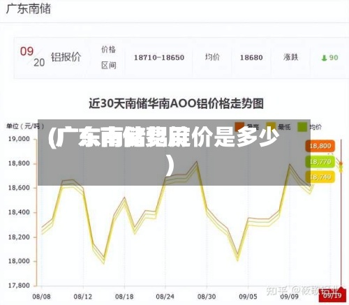 .广东南储费用(广东南储铝锭价是多少)