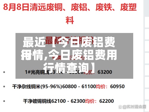 最近【今日废铝费用行情,今日废铝费用行情查询】-第2张图片