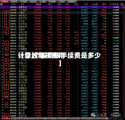 【个股期权费用计算,个股期权手续费是多少】