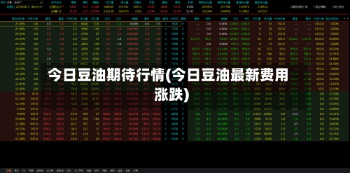 今日豆油期待行情(今日豆油最新费用
涨跌)-第3张图片