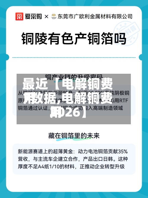 最近【电解铜费用7数据,电解铜费用2026】