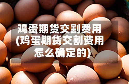 鸡蛋期货交割费用(鸡蛋期货交割费用怎么确定的)-第3张图片