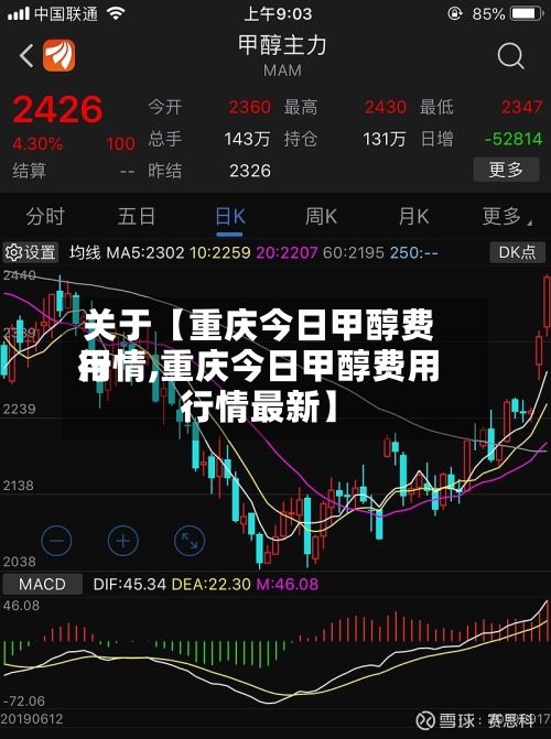 关于【重庆今日甲醇费用行情,重庆今日甲醇费用行情最新】-第3张图片