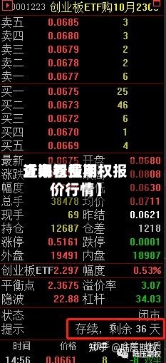 近来【期权费用查询看懂期权报价行情】-第3张图片