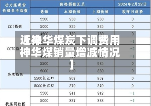 近来【神华煤炭下调费用神华煤销量增减情况】-第3张图片