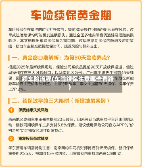 续车险流程(车险续保注意哪些套路)-第2张图片