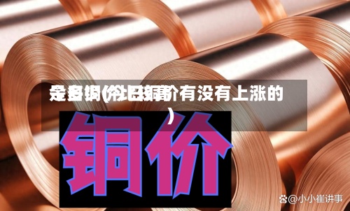 今日铜价比较高是多少(今日铜价有没有上涨的)