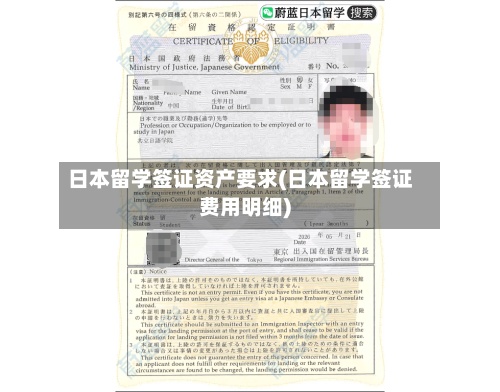 日本留学签证资产要求(日本留学签证费用明细)